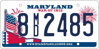 MD license plate 8MD2485