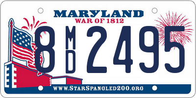 MD license plate 8MD2495