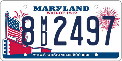 MD license plate 8MD2497