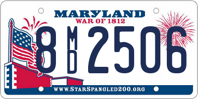 MD license plate 8MD2506