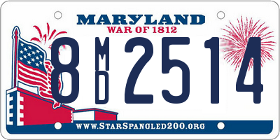 MD license plate 8MD2514