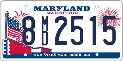 MD license plate 8MD2515