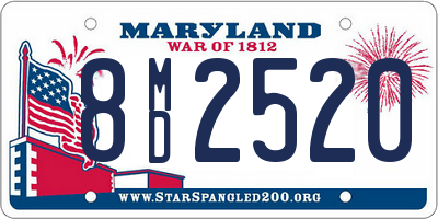 MD license plate 8MD2520