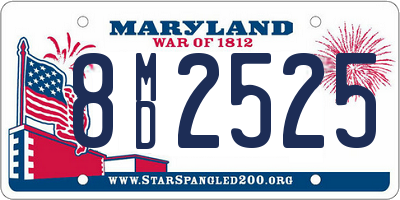 MD license plate 8MD2525