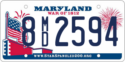 MD license plate 8MD2594