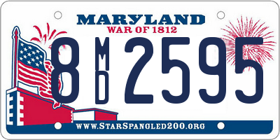 MD license plate 8MD2595