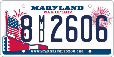 MD license plate 8MD2606