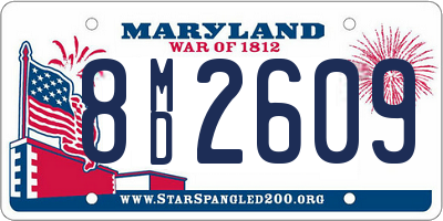 MD license plate 8MD2609