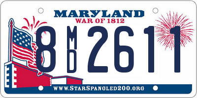 MD license plate 8MD2611