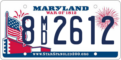 MD license plate 8MD2612