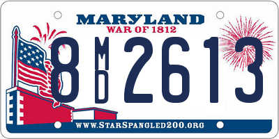 MD license plate 8MD2613