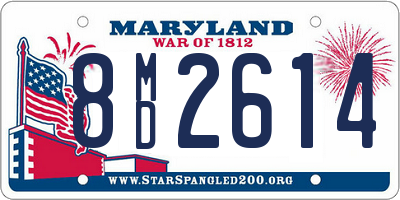 MD license plate 8MD2614