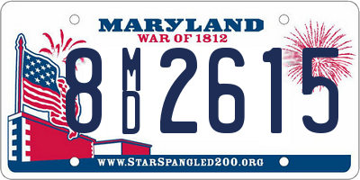 MD license plate 8MD2615