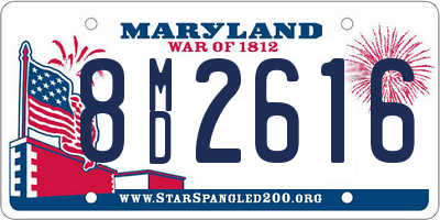 MD license plate 8MD2616