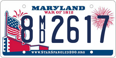 MD license plate 8MD2617