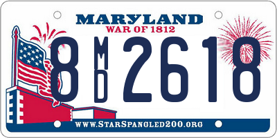 MD license plate 8MD2618