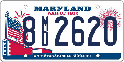 MD license plate 8MD2620