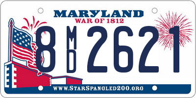 MD license plate 8MD2621