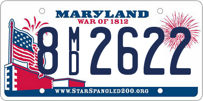 MD license plate 8MD2622