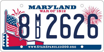 MD license plate 8MD2626