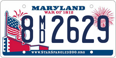 MD license plate 8MD2629