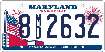 MD license plate 8MD2632