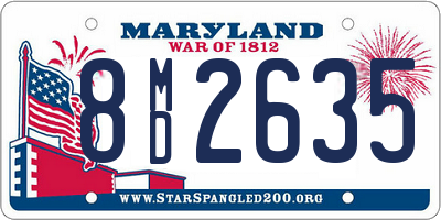 MD license plate 8MD2635