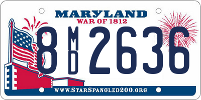 MD license plate 8MD2636