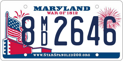 MD license plate 8MD2646