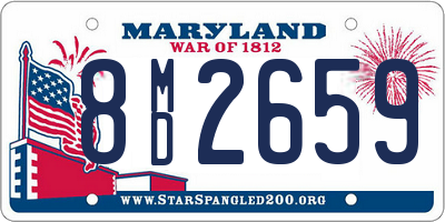 MD license plate 8MD2659