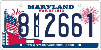 MD license plate 8MD2661