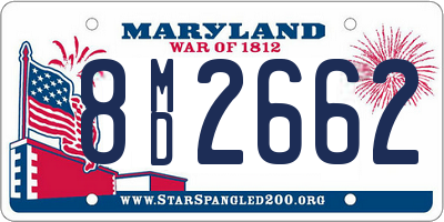 MD license plate 8MD2662