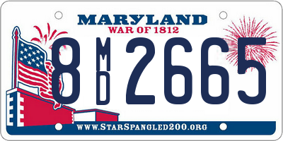 MD license plate 8MD2665