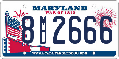 MD license plate 8MD2666