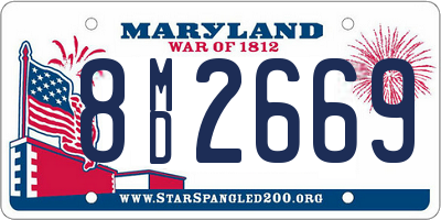 MD license plate 8MD2669