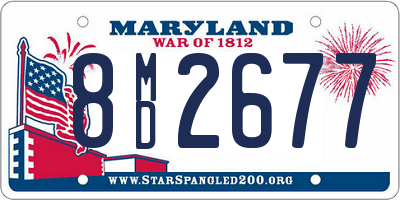 MD license plate 8MD2677