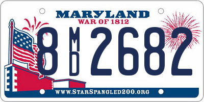 MD license plate 8MD2682