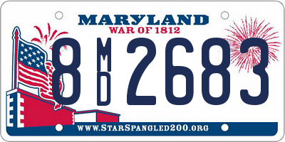 MD license plate 8MD2683