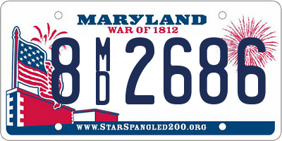 MD license plate 8MD2686