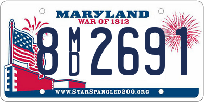 MD license plate 8MD2691