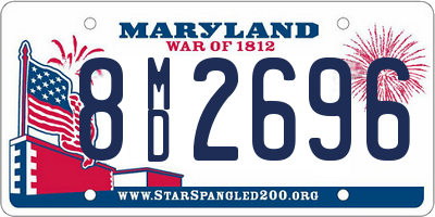 MD license plate 8MD2696