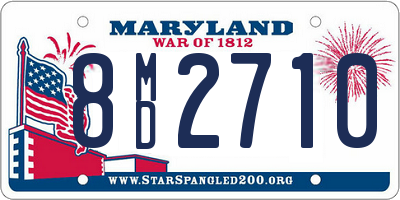 MD license plate 8MD2710