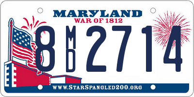 MD license plate 8MD2714