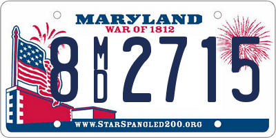 MD license plate 8MD2715