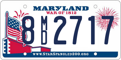 MD license plate 8MD2717