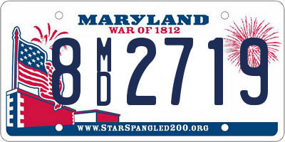 MD license plate 8MD2719