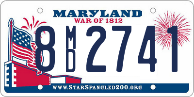 MD license plate 8MD2741