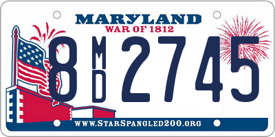 MD license plate 8MD2745