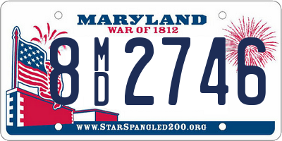 MD license plate 8MD2746