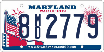 MD license plate 8MD2779